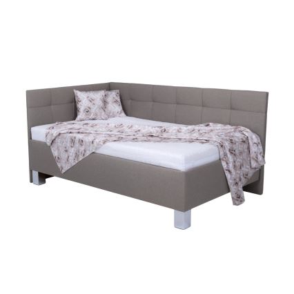 Minkšta lova su čiužiniu ir sandėliavimo vieta MARIA PETITE 120x200 cm taupe
