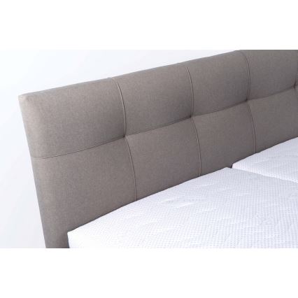 Minkšta lova su čiužiniu ir sandėliavimo vietos MARIA 180x200 cm taupe