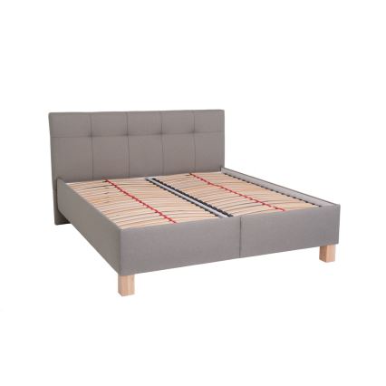 Minkšta lova su čiužiniu ir sandėliavimo vietos MARIA 180x200 cm taupe