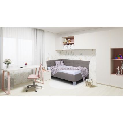 Minkšta lova su sandėliavimo vieta be čiužinio MARIA PETITE 120x200 cm taupe