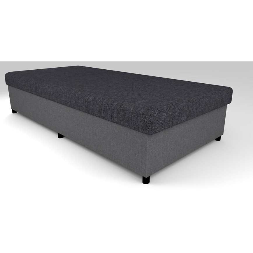 Minkšta lova su sandėliavimo vieta CORY 80x200 pilka