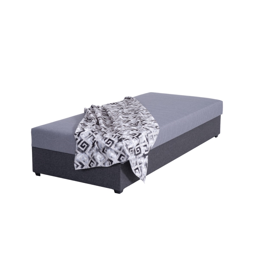 Minkšta lova su sandėliavimo vieta JACOB XL keliamoji galia 130 kg 90x200 cm pilka