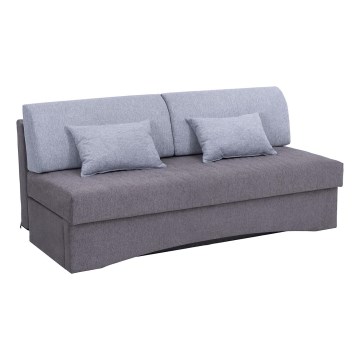Minkšta sulankstoma sofa be porankių PAUL pilka
