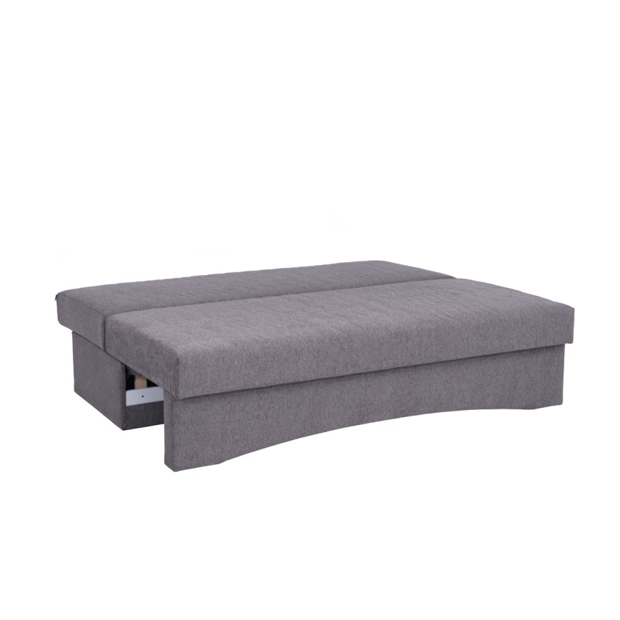 Minkšta sulankstoma sofa be porankių PAUL pilka