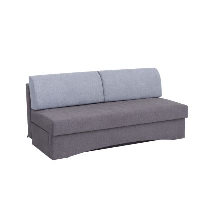 Minkšta sulankstoma sofa be porankių PAUL pilka