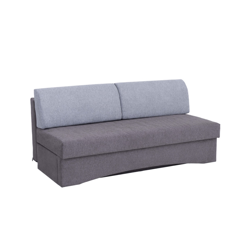 Minkšta sulankstoma sofa be porankių PAUL pilka