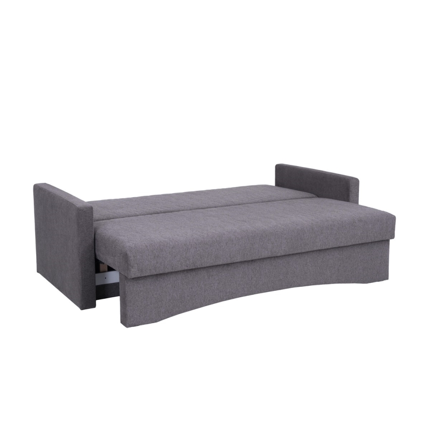 Minkšta sulankstoma sofa su porankiais PAUL pilka