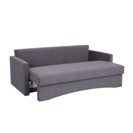 Minkšta sulankstoma sofa su porankiais PAUL pilka
