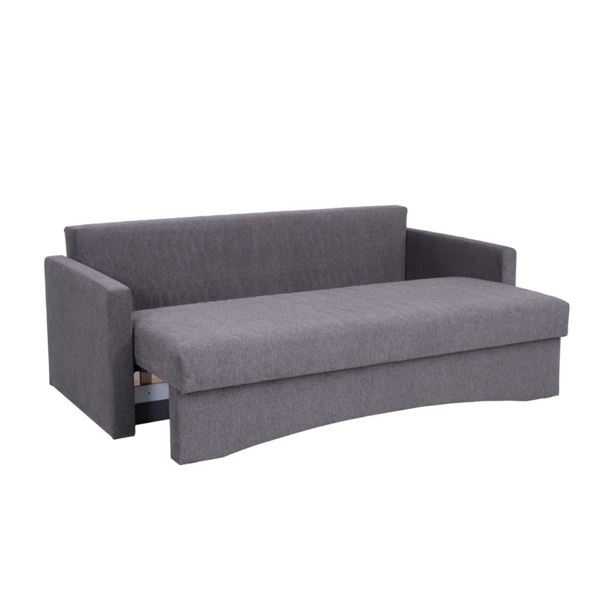 Minkšta sulankstoma sofa su porankiais PAUL pilka