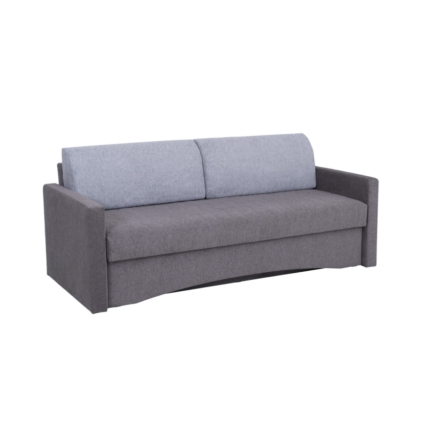 Minkšta sulankstoma sofa su porankiais PAUL pilka