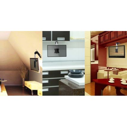 MK FLORIA MKF-17DS220 - Lubinis televizoriaus laikiklis 46 juodas