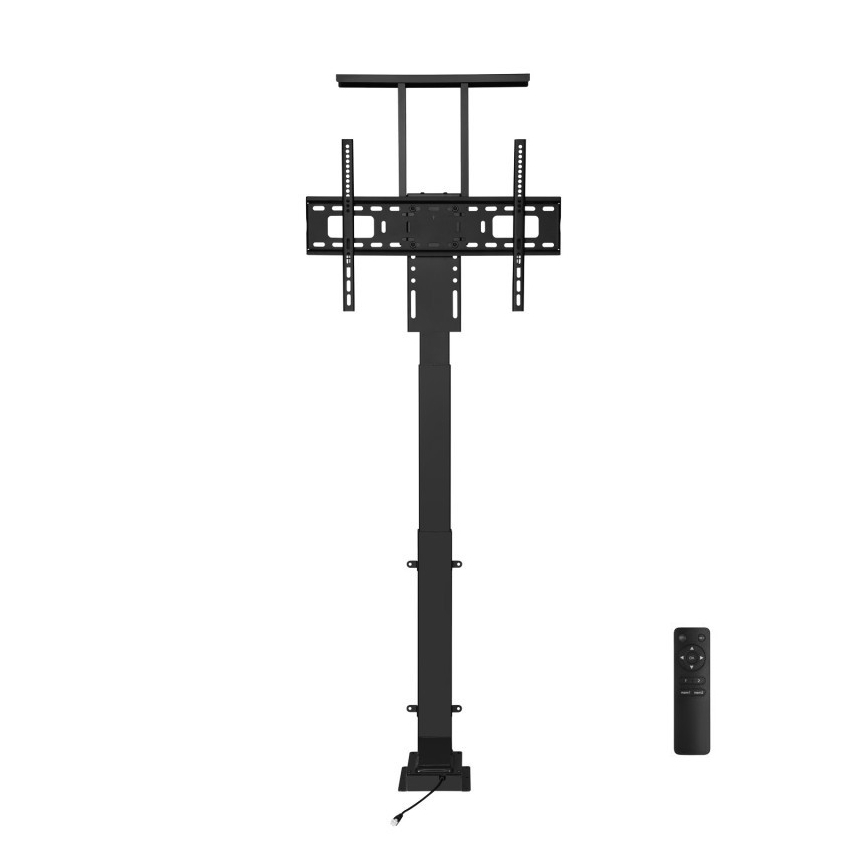 MK FLORIA MKF-19DM648 - Pagrindas ant grindų laikiklis televizoriui 37-65" juoda + nuotolinio valdymo pultas
