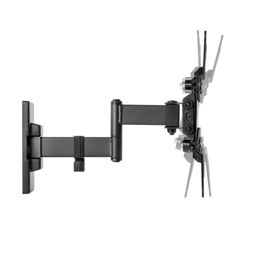 MK FLORIA MKF-21DP224 - Sieninis laikiklis televizoriui su jungtimi 46" juoda