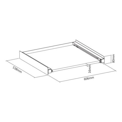 MK FLORIA MKF-23MZ601 - Skalbimo mašinos ir džiovyklės su ištraukiama dalimi surinkimo rinkinys 60 cm balta