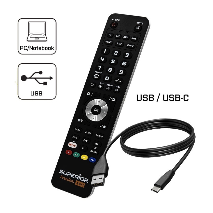 MK FLORIA Superior FREEDOM 4in1 USB - Nuotolinio valdymo pultas 4in1 USB