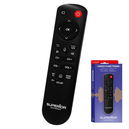 MK FLORIA Superior Samsung Voice - Pakaitinis nuotolinio valdymo pultas Samsung televizoriams 2xAAA