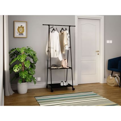 Mobili metalinė pakaba su lentynomis OLAZEN 157x85 cm juoda