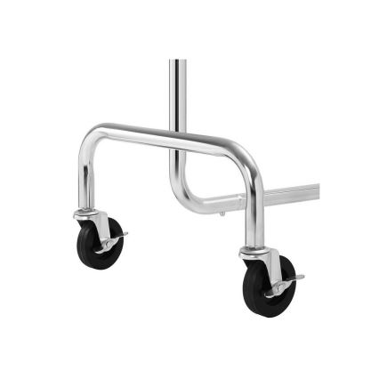 Mobilus drabužių stovas JEAN 110/150x160x45 cm sidabrinė