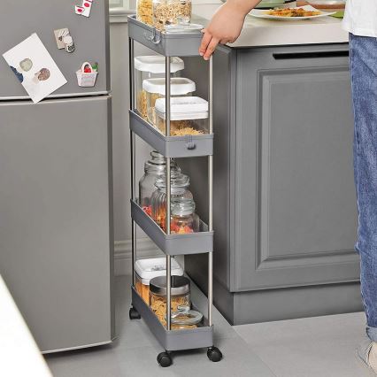 Mobilus laikymo vežimėlis MARGE, pilkas