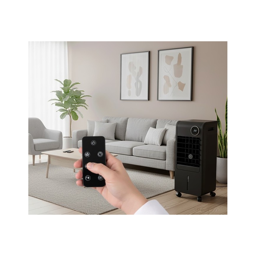 Mobilus oro vėsintuvas VIENTO COOL-R 65W/230V juodas + nuotolinis valdymas