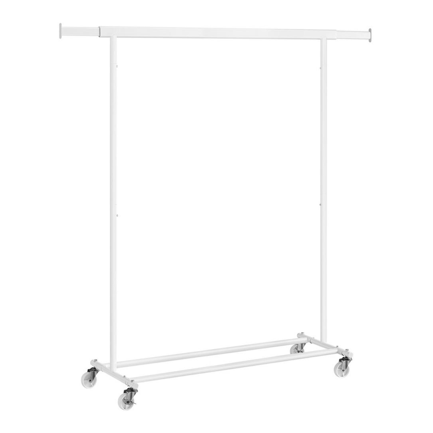 Mobilus stovintis rūbų kabykla LINEA, balta
