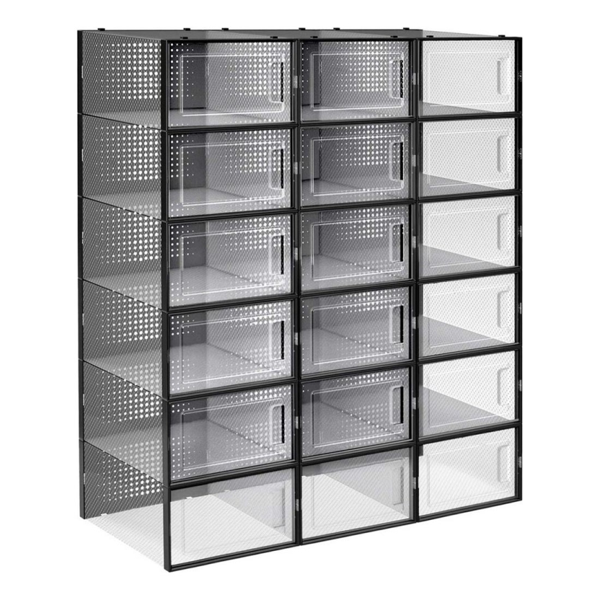 Modulinė lentyna BOXIFY su skyreliais, juoda