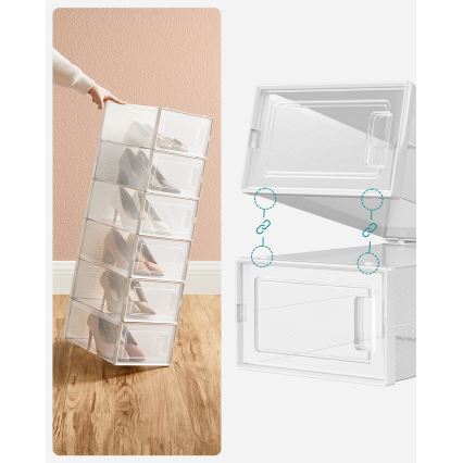 Modulinė lentyna su skyreliais BOXIFY, balta