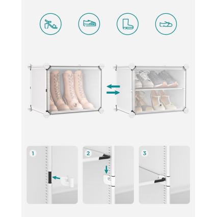 Modulinė lentyna su skyriais BOXIFY, balta