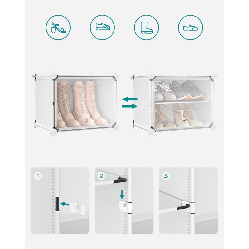 Modulinė lentyna su skyriais BOXIFY, balta