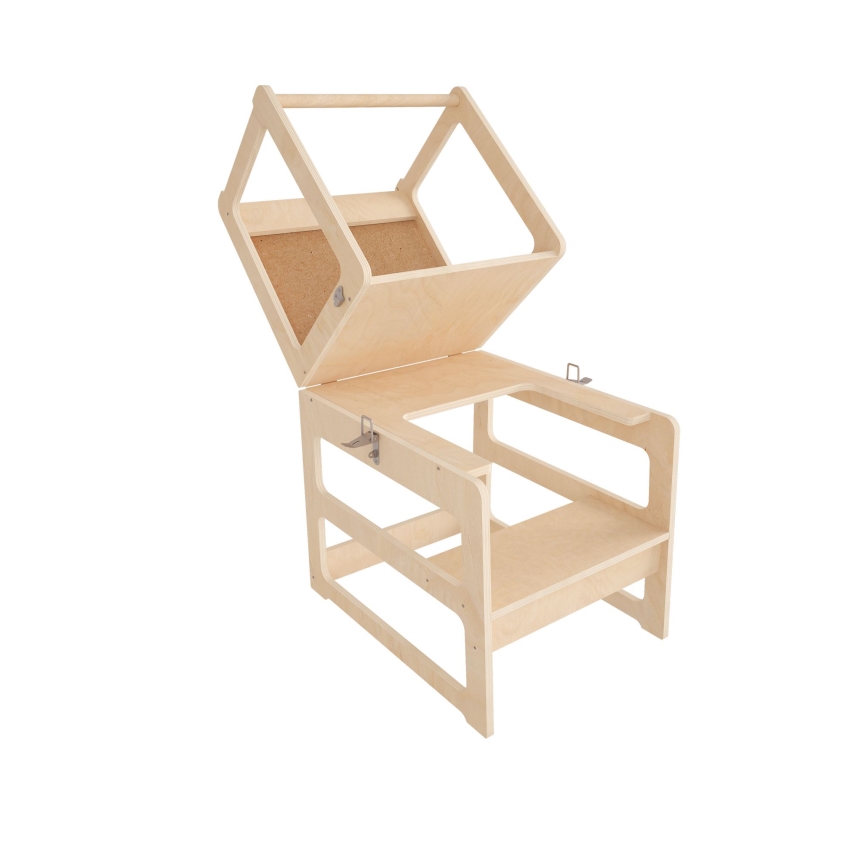 Mokomasis bokštelis su lenta DRAW 90x58,4 cm