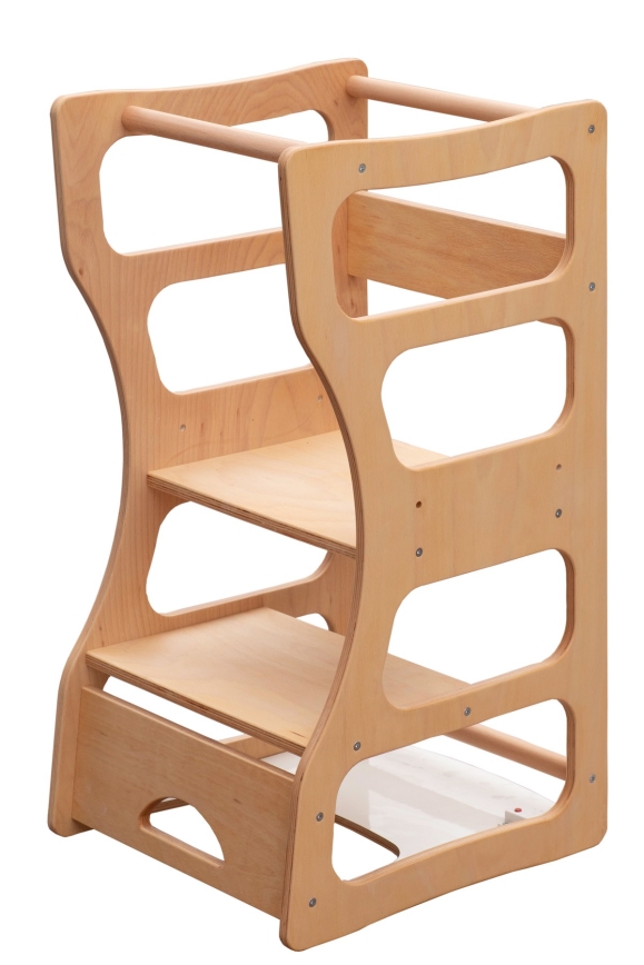 Mokomasis bokštelis TWINN 83x45 cm, rudas