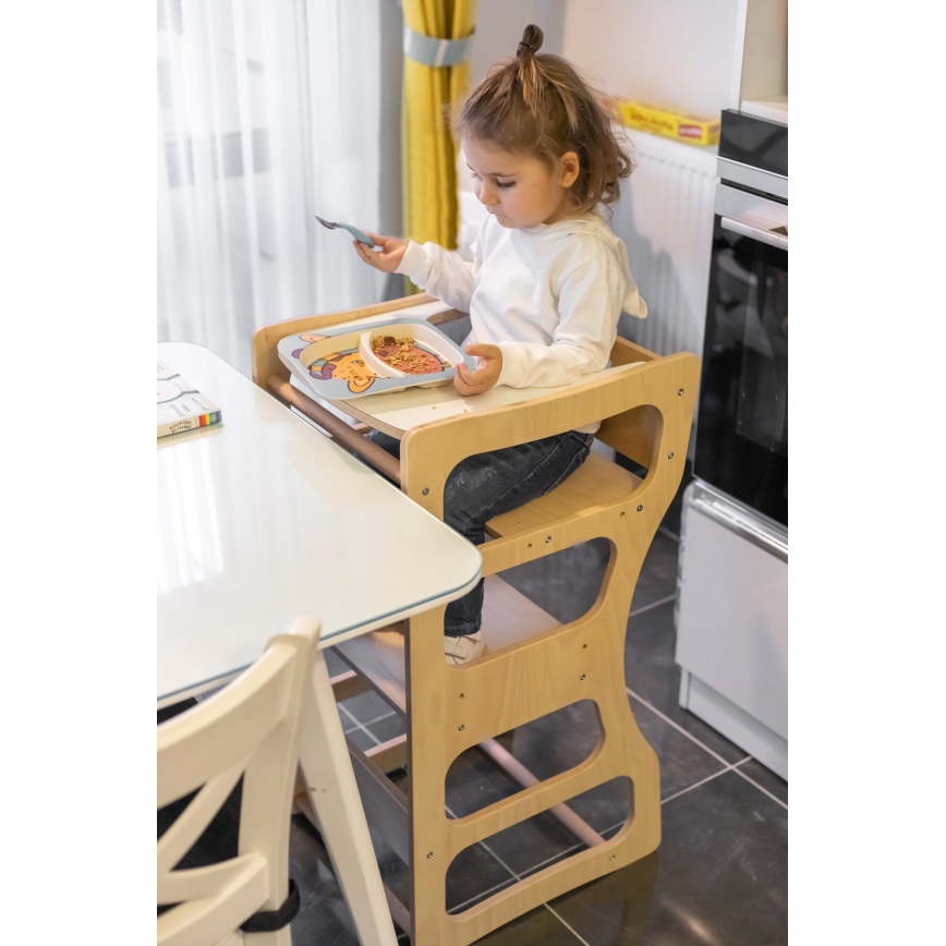 Mokomasis bokštelis TWINN 83x45 cm, rudas