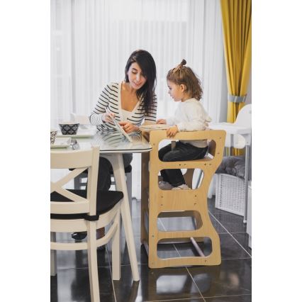 Mokomasis bokštelis TWINN 83x45 cm, rudas