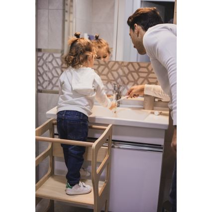 Mokomasis bokštelis TWINN 83x45 cm, rudas