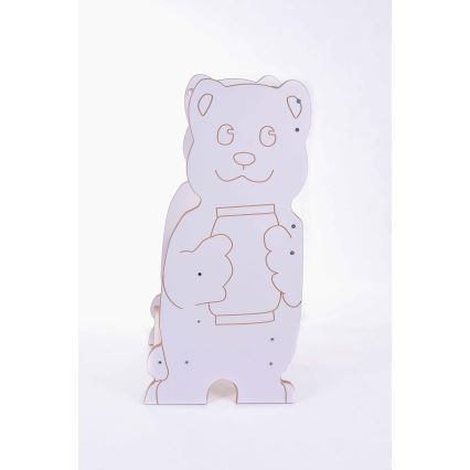 Mokymosi bokštas BEAR baltas/klevas