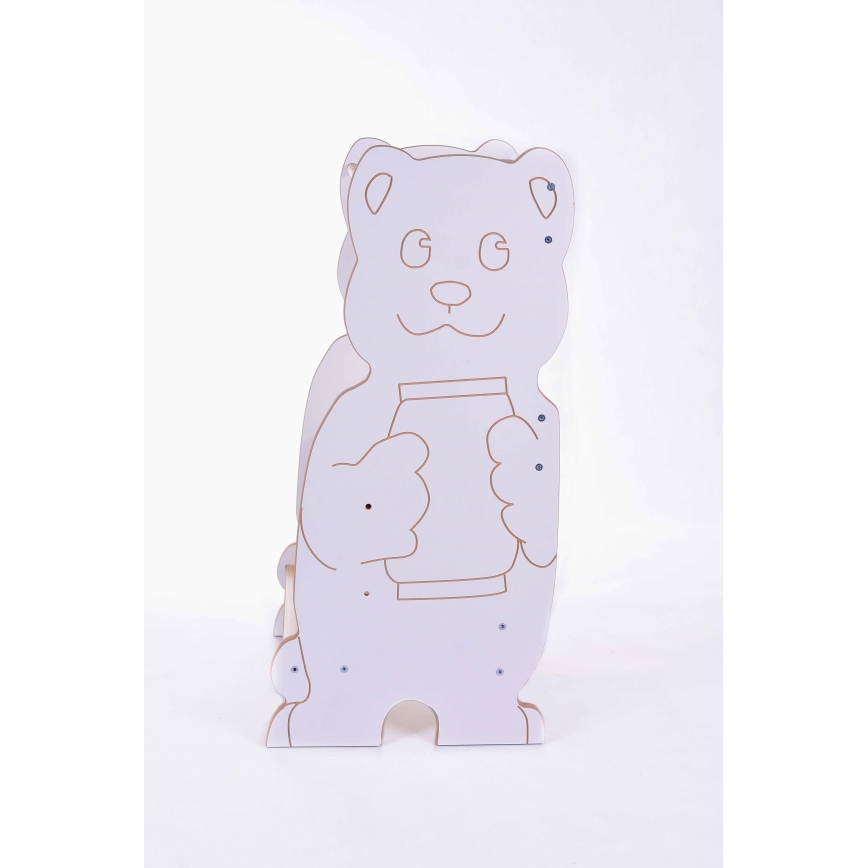 Mokymosi bokštas BEAR baltas/klevas