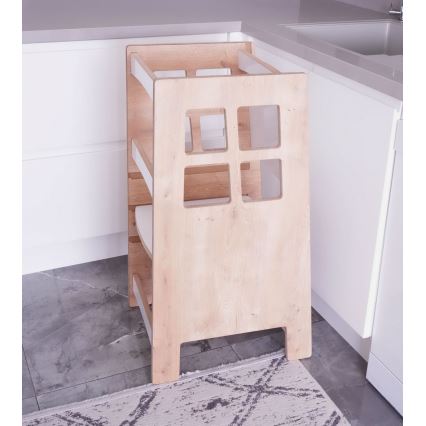 Mokymosi bokštelis KULE 90x50 cm rudas/baltas