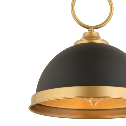 MONZA pakabinamas šviestuvas 1xE27/40W/230V skersmuo 30 cm juodas/bronzos