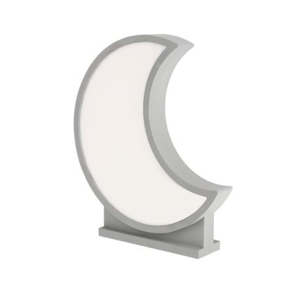 MOON LED 12W 230V pilka stalo lempa vaikams, pilka