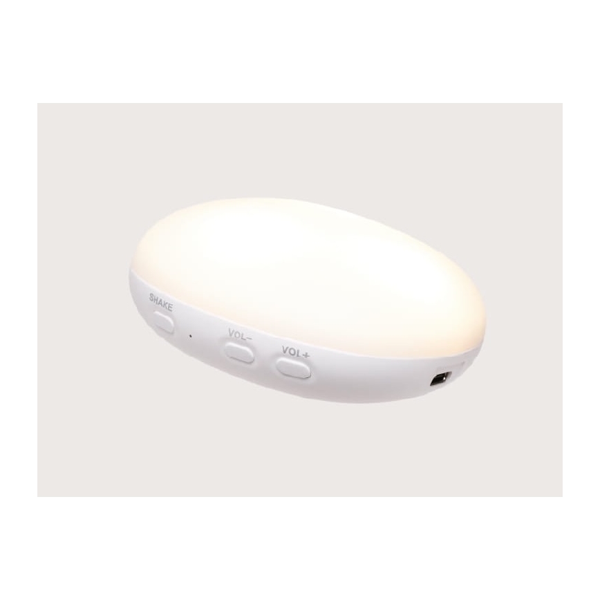 Moonie - minkštas migdomasis žaislas su raminančia melodija ir švelniu apšvietimu, ruonis organic polar