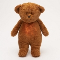 Moonie - Snuggle buddy su melodija ir šviesa meškiukas 2.0 organic caramel