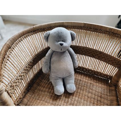 Moonie - Snuggle buddy su melodija ir šviesa meškiukas 2.0 sidabras