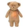 Moonie - Snuggle buddy su melodija ir šviesa meškiukas organic cappuccino natur