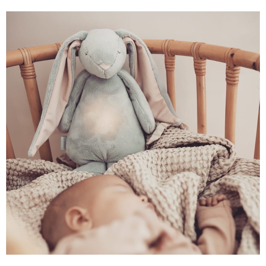 Moonie - Snuggle buddy su melodija ir šviesa zuikis 2.0 debetis