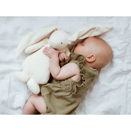 Moonie - Snuggle buddy su melodija ir šviesa zuikis 2.0 organic polar
