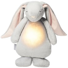Moonie - Vaikiška maža naktinė lemputė zuikis šviesiai pilka
