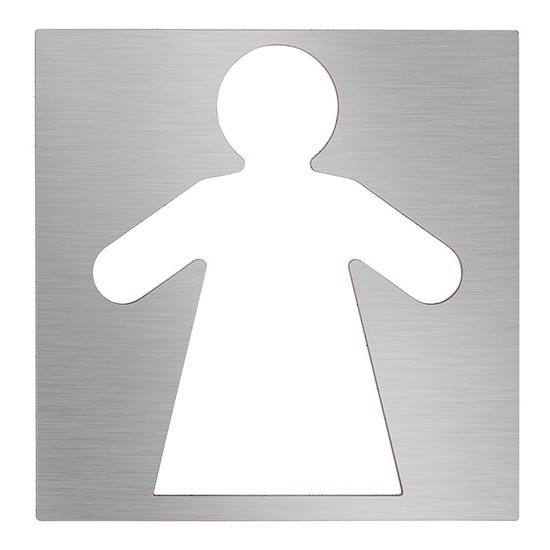 Moters ikona 12x12 cm nerūdijančio plieno/sidabrinė