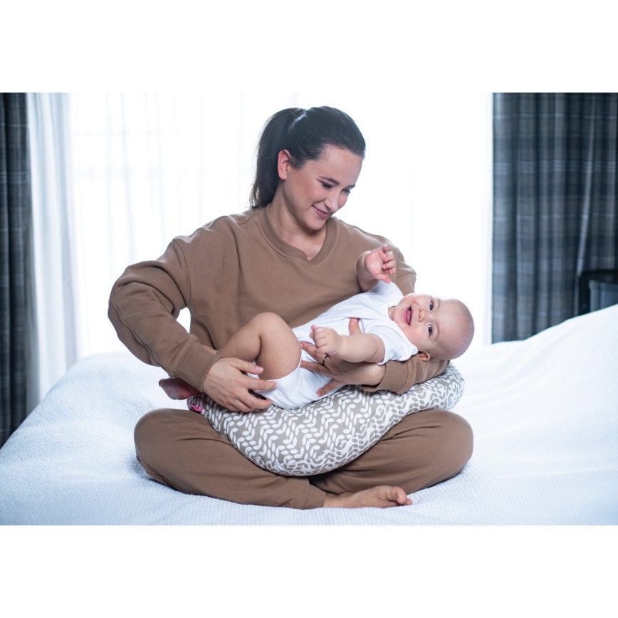 MOTHERHOOD - Maitinimo pagalvė CLASSICS ruda