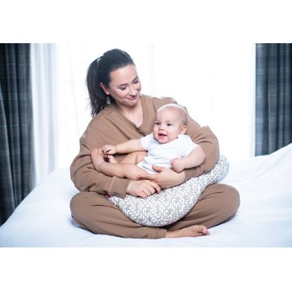 MOTHERHOOD - Maitinimo pagalvė CLASSICS ruda