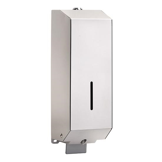 Muilo dozatorius 10x32 cm, iš nerūdijančio plieno, sidabro spalvos